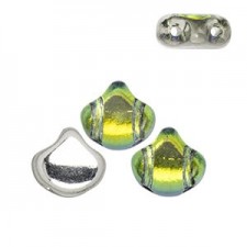 Ginko Leaf Beads 7.5x7.5mm Backlit uranium